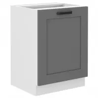 Konyhaszekrény Luna dustgrey/fehér 60D 1F BB