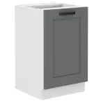 Konyhaszekrény Luna dustgrey/fehér 50ZL 1F BB