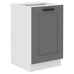 Konyhaszekrény Luna dustgrey/fehér 50ZL 1F BB