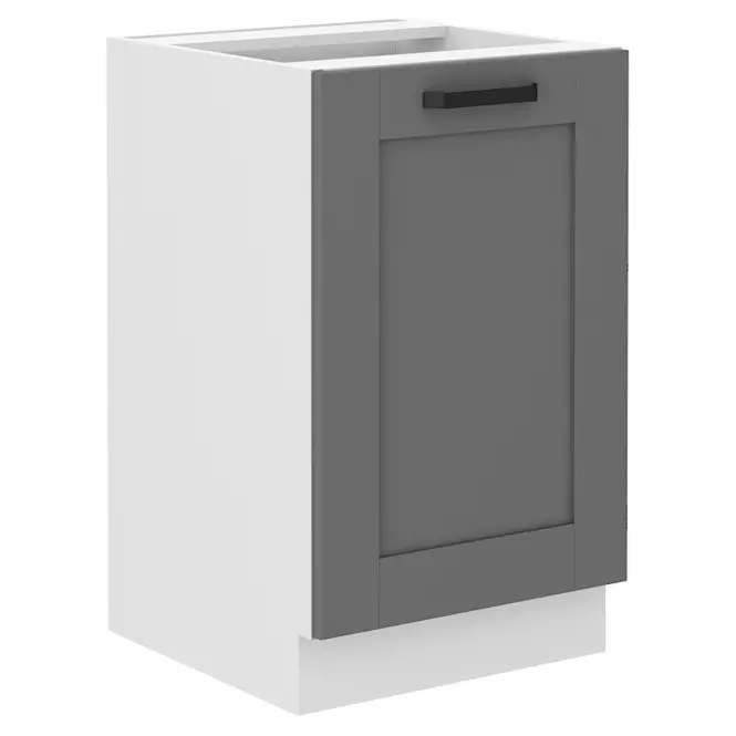 Konyhaszekrény Luna dustgrey/fehér 50ZL 1F BB