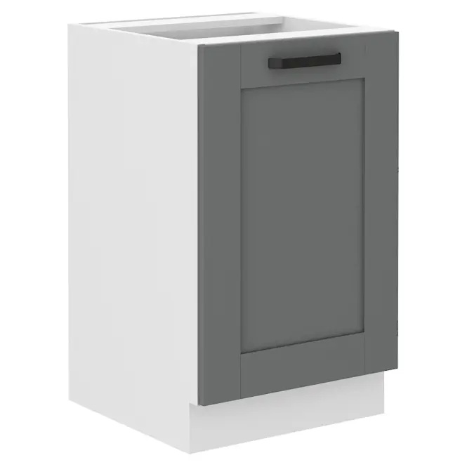 Konyhaszekrény Luna dustgrey/fehér 50ZL 1F BB