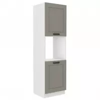 Konyhaszekrény Luna claygrey/fehér 60DP-210 2F