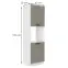 Konyhaszekrény Luna claygrey/fehér 60DP-210 2F,2
