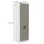 Konyhaszekrény Luna claygrey/fehér 60LO-210 2F,2