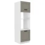 Konyhaszekrény Luna claygrey/fehér 60DMP-210 2F