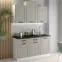 Konyhaszekrény Luna claygrey/fehér 60DMP-210 2F,4