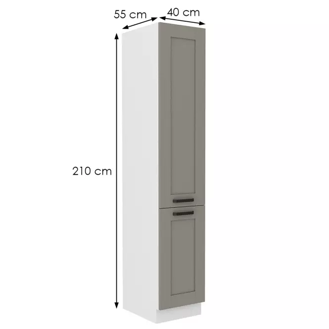Konyhaszekrény Luna claygrey/fehér 40DK-210 2F
