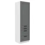 Konyhaszekrény Luna dustgrey/fehér 60DKS-210 3S 1F