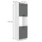 Konyhaszekrény Luna dustgrey/fehér 60DP-210 2F,2
