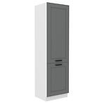 Konyhaszekrény Luna dustgrey/fehér 60LO-210 2F