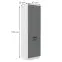 Konyhaszekrény Luna dustgrey/fehér 60DK-210 2F,2
