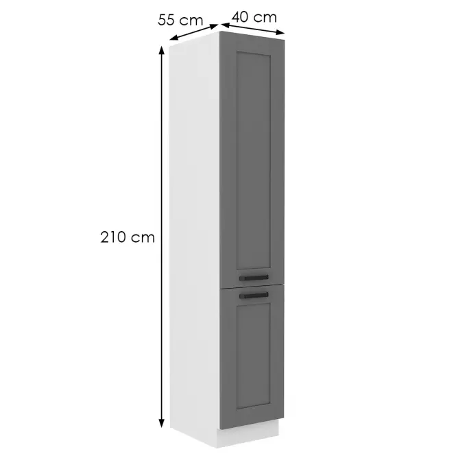 Konyhaszekrény Luna dustgrey/fehér 40DK-210 2F