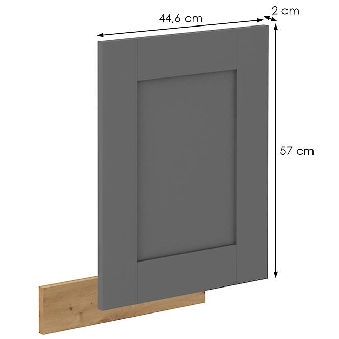 Konyhabútor ajtó Luna dustgrey/artisan 570x446,2