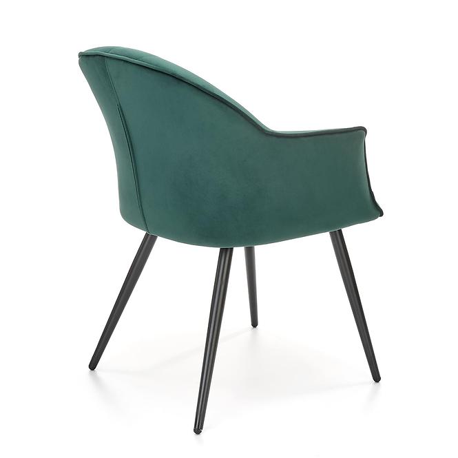 Szék K468 Velvet/Fém S. Zöld
