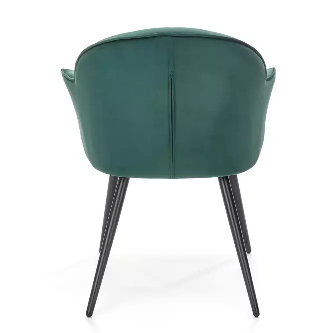 Szék K468 Velvet/Fém S. Zöld