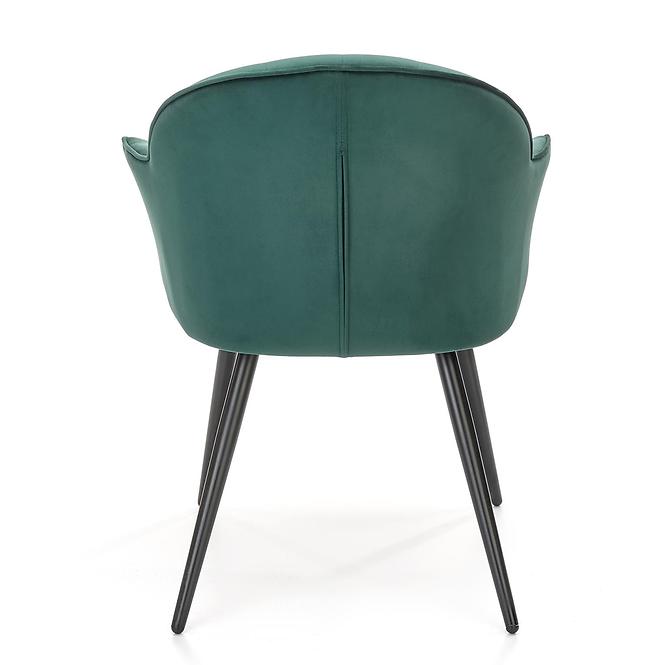 Szék K468 Velvet/Fém S. Zöld