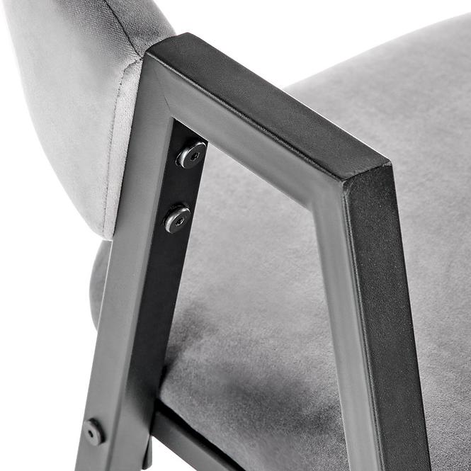 Szék K473 Velvet/Fém szürke