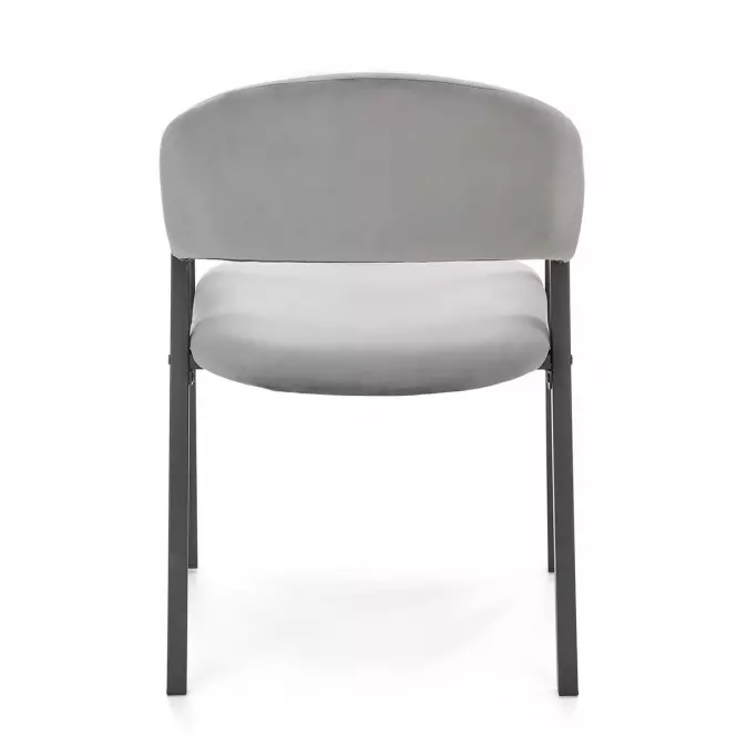 Szék K473 Velvet/Fém szürke