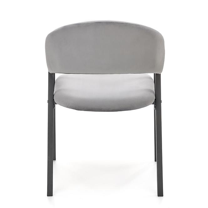 Szék K473 Velvet/Fém szürke