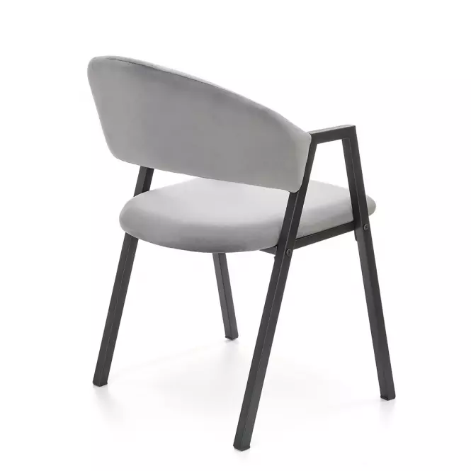 Szék K473 Velvet/Fém szürke