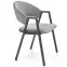 Szék K473 Velvet/Fém szürke,8