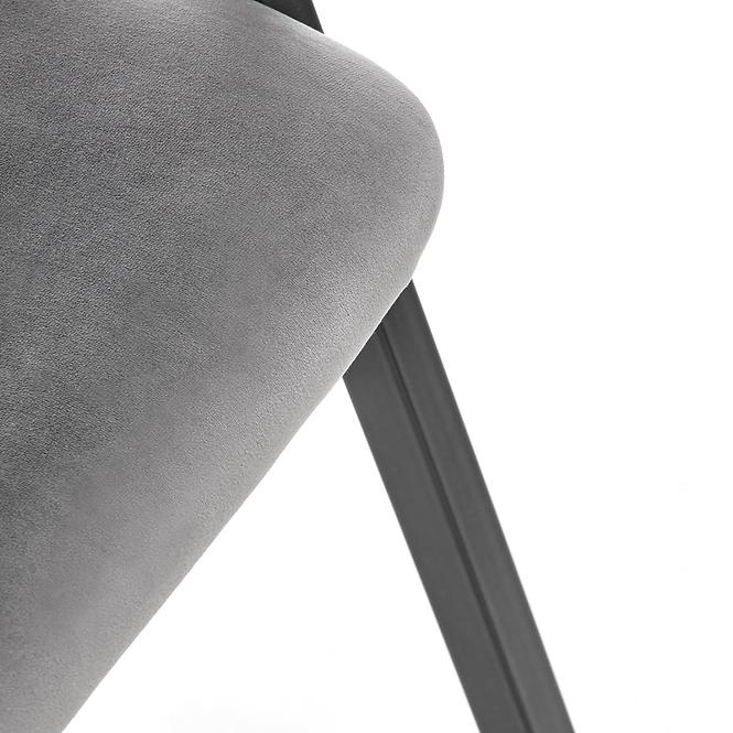 Szék K473 Velvet/Fém szürke