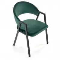 Szék K473 Velvet/Fém S. Zöld