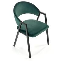 Szék K473 Velvet/Fém S. Zöld