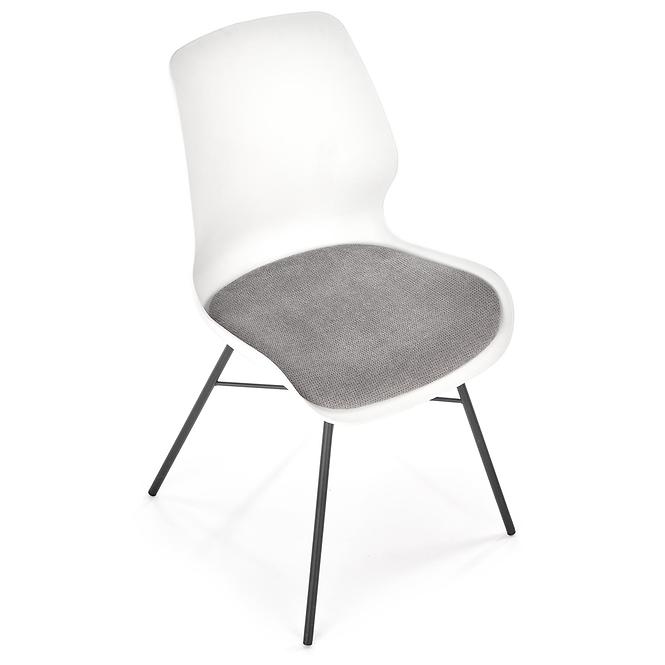 Szék K488 Szövet/Poliprop./Fém Biały/szürke,7
