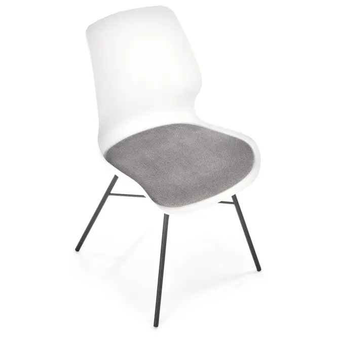 Szék K488 Szövet/Poliprop./Fém fehér/szürke,7