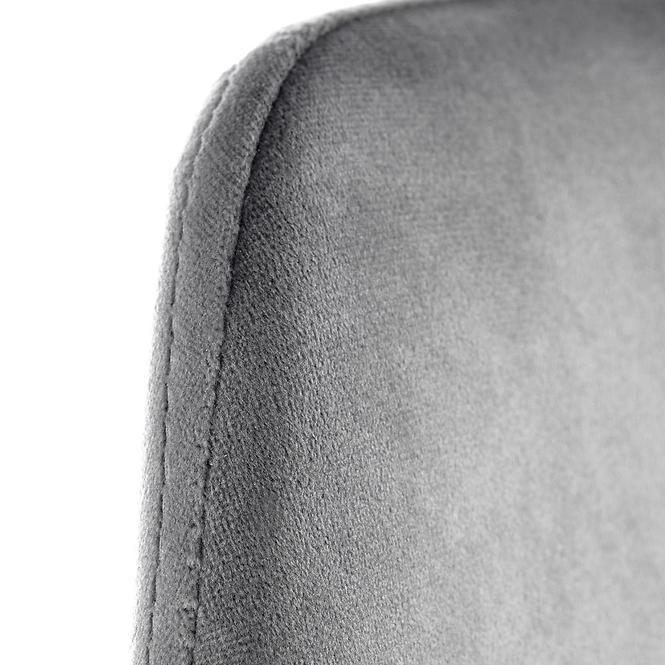 Szék K460 Velvet/Króm szürke