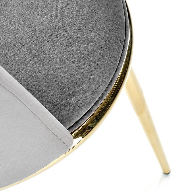 Szék K460 Velvet/Króm szürke