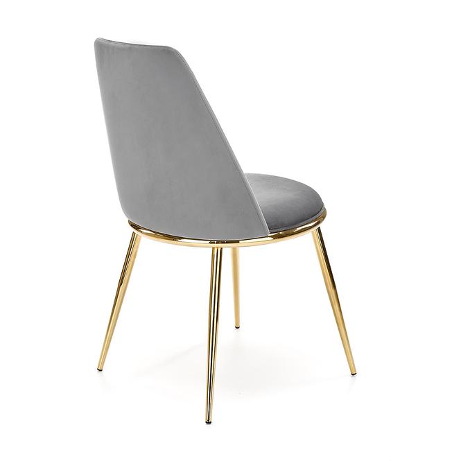 Szék K460 Velvet/Króm szürke