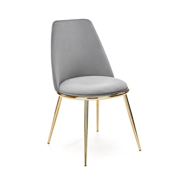 Szék K460 Velvet/Króm szürke
