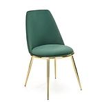 Szék K460 Velvet/Króm S. Zöld
