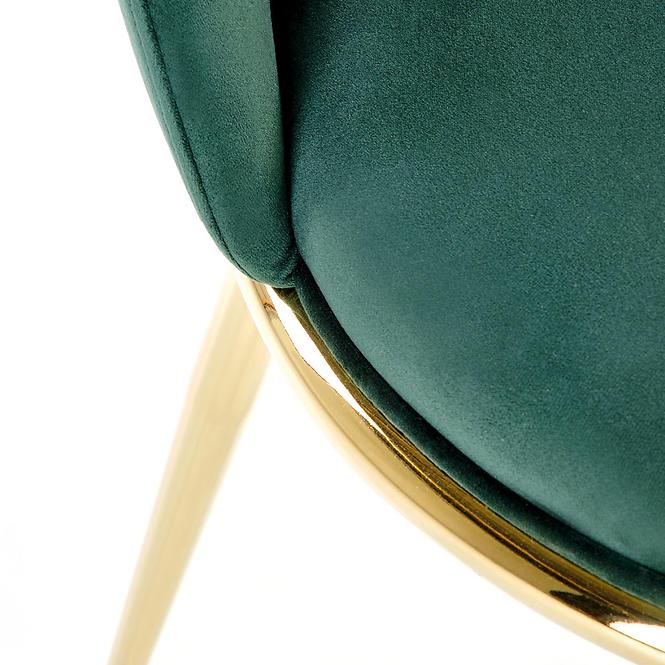 Szék K460 Velvet/Króm S. Zöld