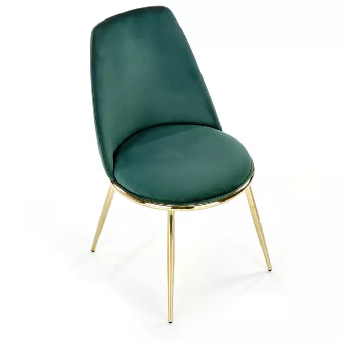 Szék K460 Velvet/Króm S. Zöld