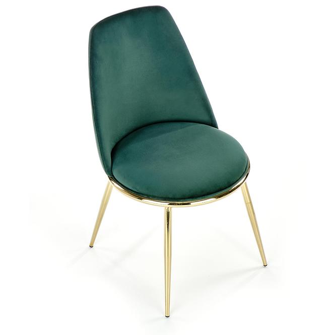 Szék K460 Velvet/Króm S. Zöld