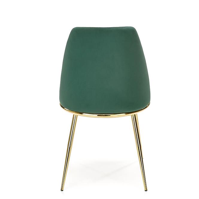 Szék K460 Velvet/Króm S. Zöld