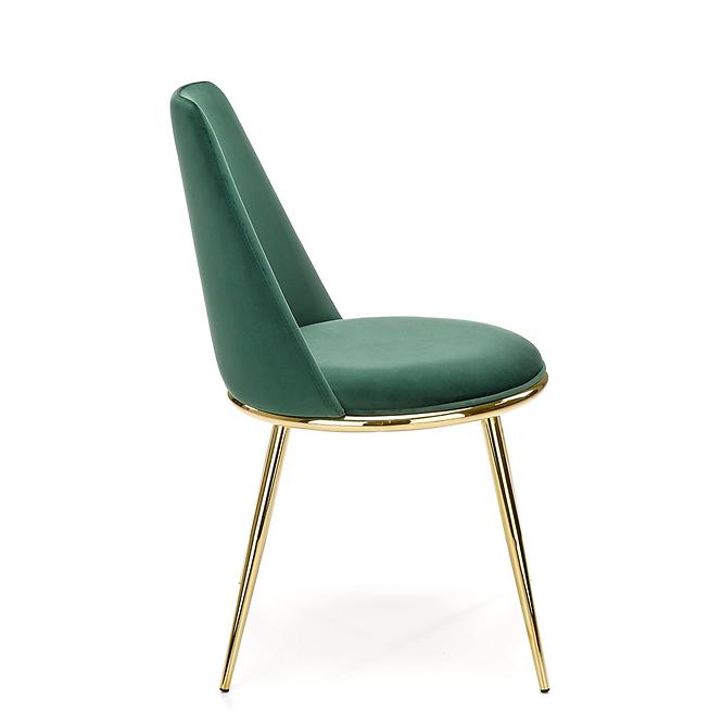 Szék K460 Velvet/Króm S. Zöld