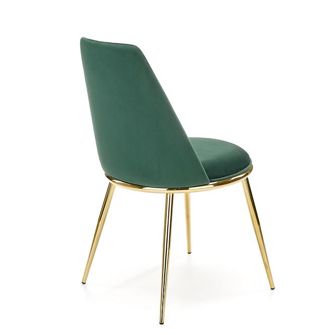 Szék K460 Velvet/Króm S. Zöld