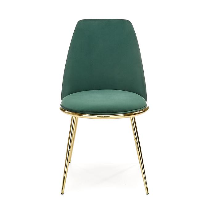 Szék K460 Velvet/Króm S. Zöld