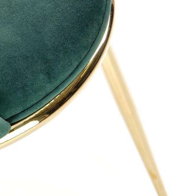 Szék K460 Velvet/Króm S. Zöld