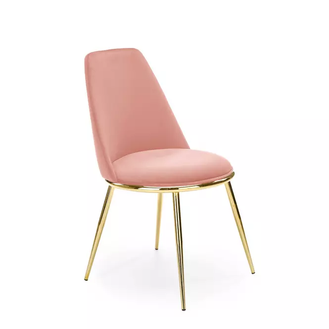 Szék K460 Velvet/Króm Rózsaszín