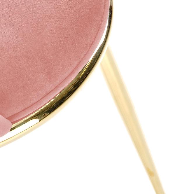 Szék K460 Velvet/Króm Rózsaszín