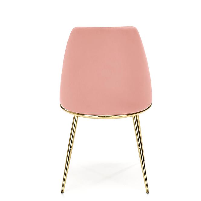 Szék K460 Velvet/Króm Rózsaszín