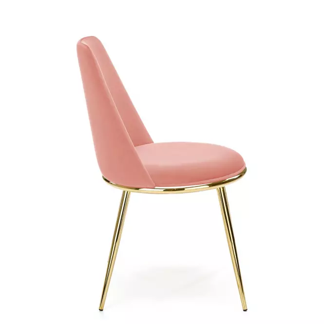 Szék K460 Velvet/Króm Rózsaszín,4