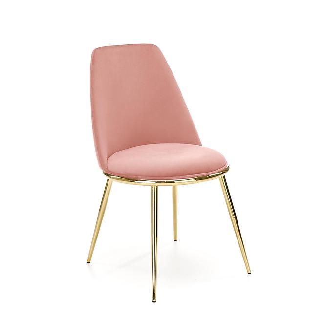 Szék K460 Velvet/Króm Rózsaszín