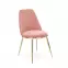 Szék K460 Velvet/Króm Rózsaszín,6