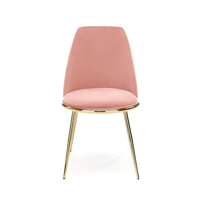 Szék K460 Velvet/Króm Rózsaszín